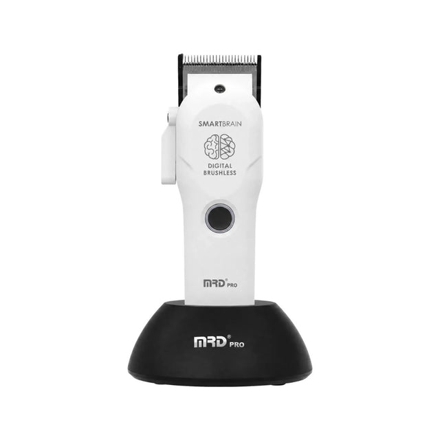 MRD Pro HC-3969ST Smart Brain Haarschneidemaschine, Weiß – BLDC-Motor, DLC-Klinge, 3 Std. Akku