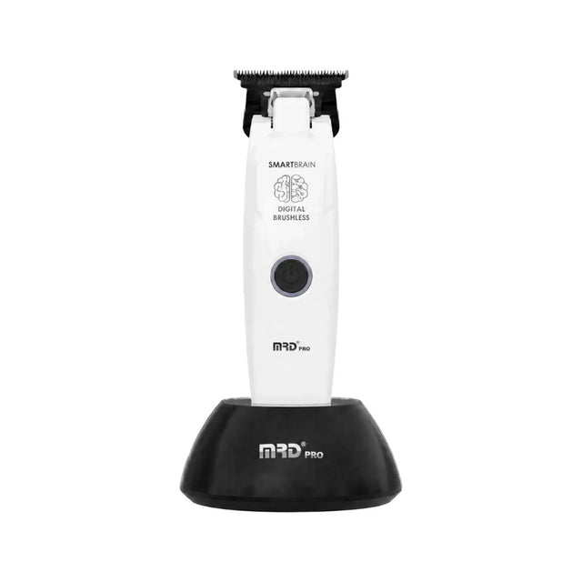 MRD Pro Smart Brain GMT-3969ST Konturentrimmer, Weiß – BLDC-Motor, Zero-Gap-Klinge, 150 Min. Akku
