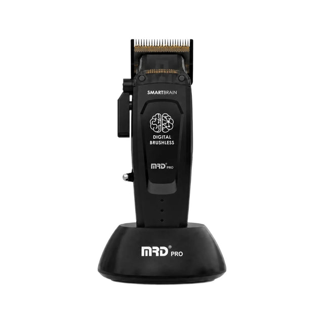 MRD Pro Smart Brain HC-90-4 Haarschneidemaschine, Schwarz – BLDC-Motor, DLC-Klinge, 6 magnetische Aufsätze