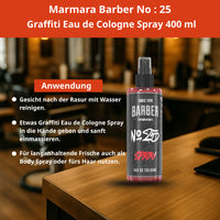 Barber Marmara No. 25 Graffiti Eau de Cologne Spray 400 ml