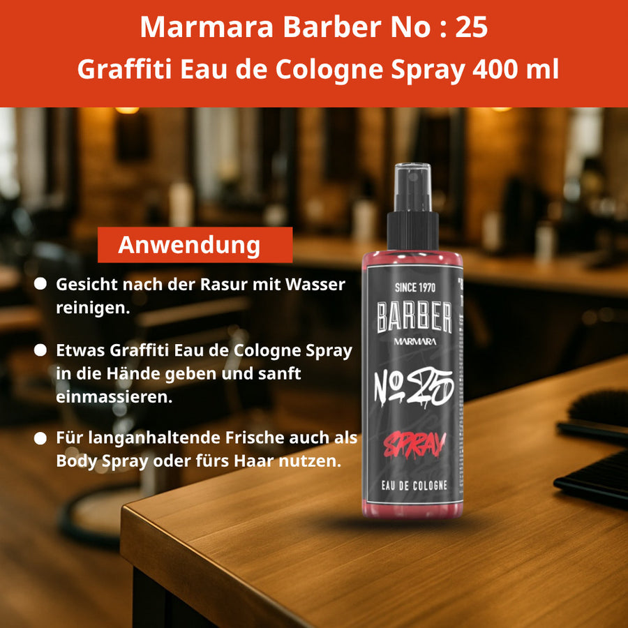 Barber Marmara No. 25 Graffiti Eau de Cologne Spray 400 ml