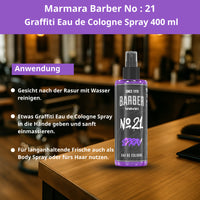 Barber Marmara No. 21 Graffiti Eau de Cologne Spray 400 ml