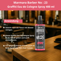 Barber Marmara No. 23 Graffiti Eau de Cologne Spray 400 ml
