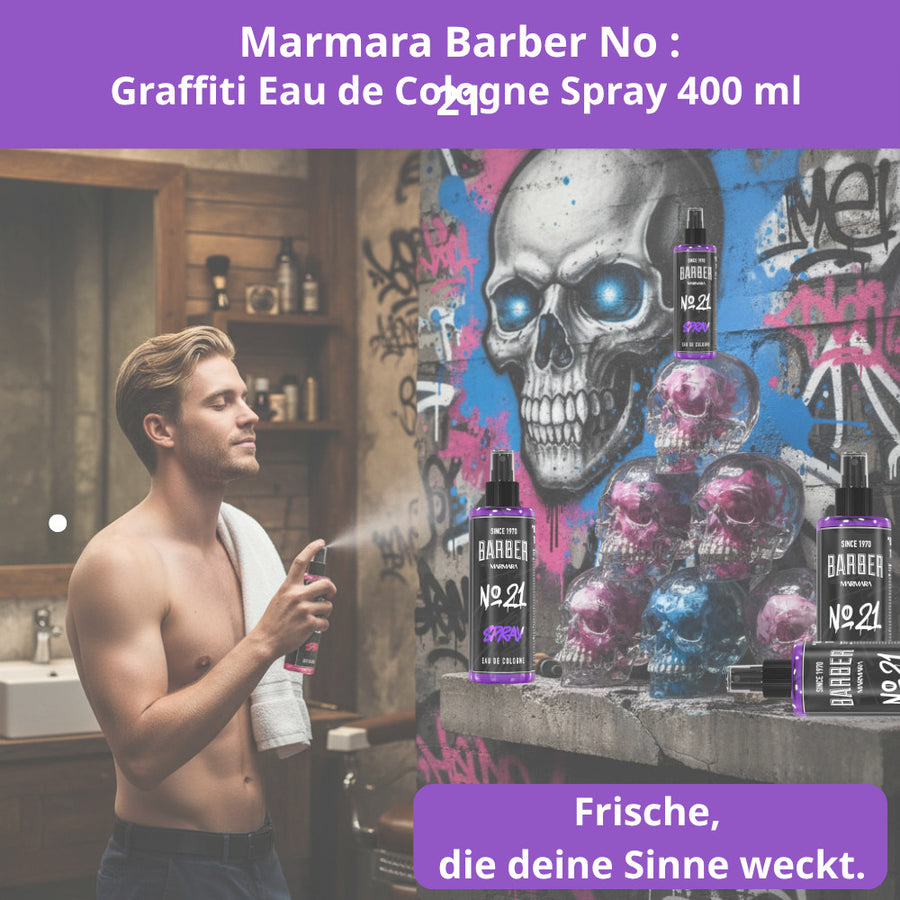 Barber Marmara No. 21 Graffiti Eau de Cologne Spray 400 ml